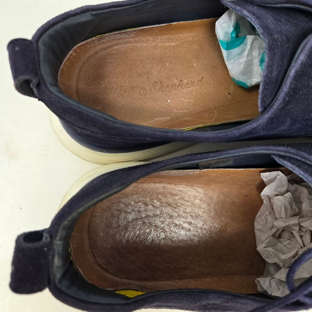 WOLF AND SHEPHERD Crossover Longwing Shoes Sneakers‎ Navy Blue Men’s Size 13 - Picture 8 of 10
